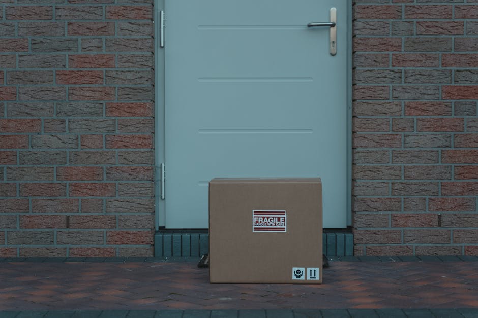 Illustration of Wrong Item Return Scam — a delivery package on a doorstep